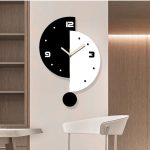 Creative Acrylic Swing Mute Wall Clock For Living Room, Bedroom Home Decor
