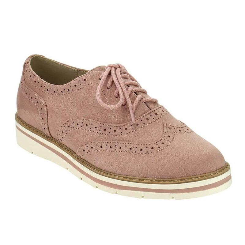 Women's Lace Up Perforated Oxfords Shoes