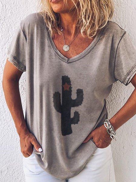 Short Sleeve Casual Printed Shirts & Tops