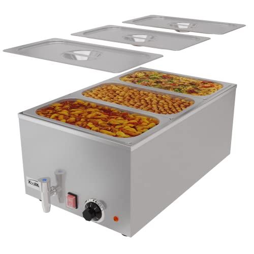 Commercial Bain Marie Countertop Food Warmer, Soup Station