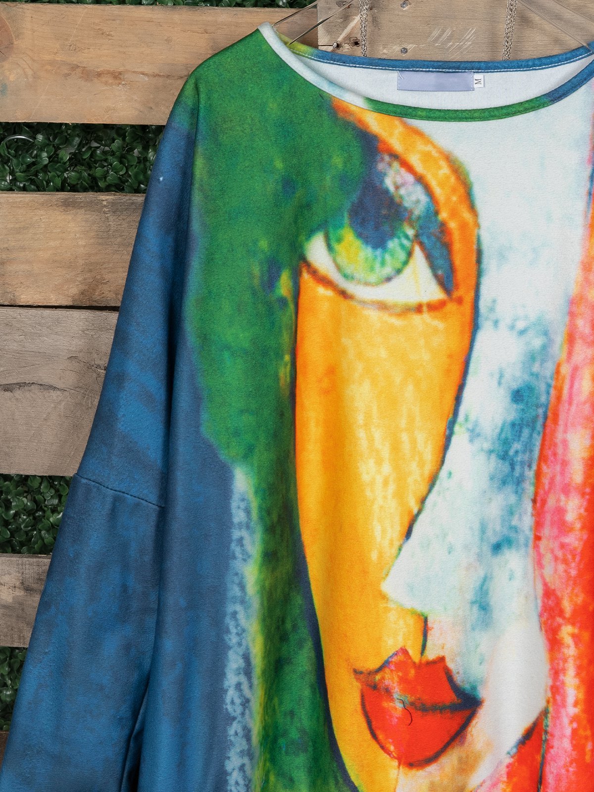 Abstract Long Sleeve Casual Shirts & Tops