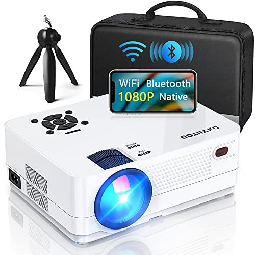 WiFi 1080P Full HD Movie Projector with Bluetooth For Home Theater & Outdoor