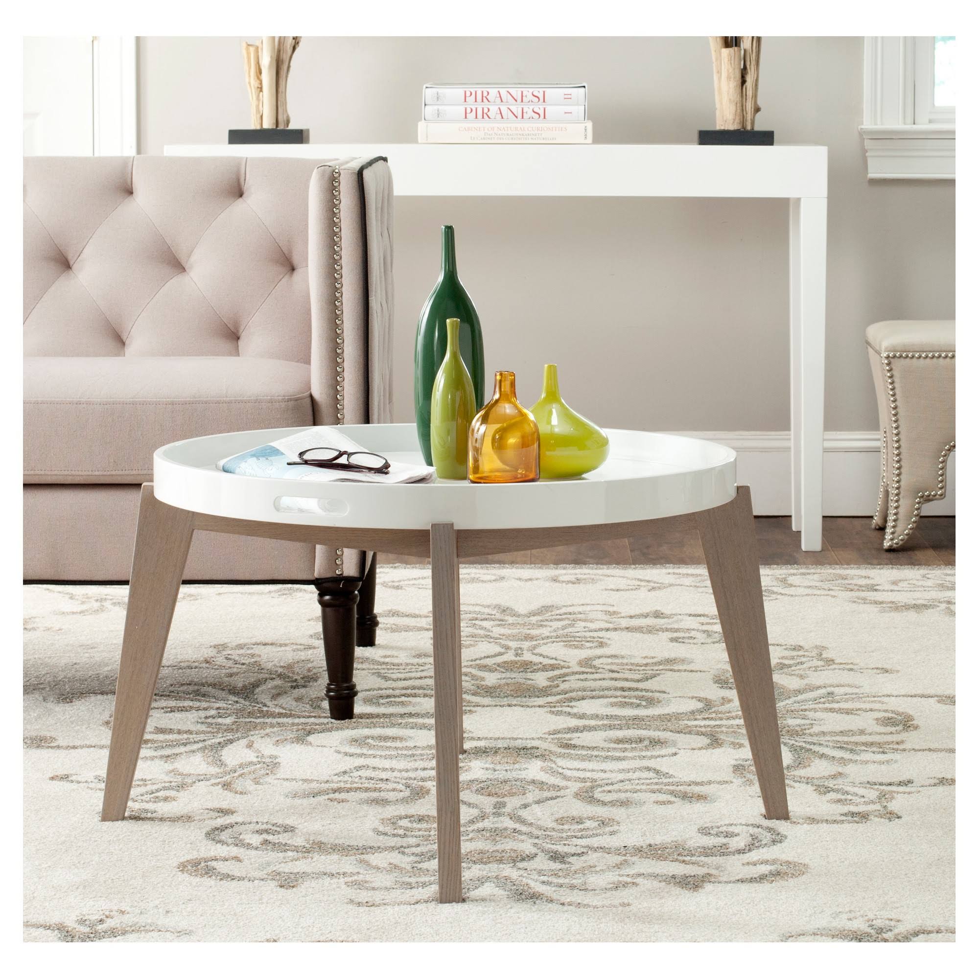 Safavieh Echo End Table - White / Grey