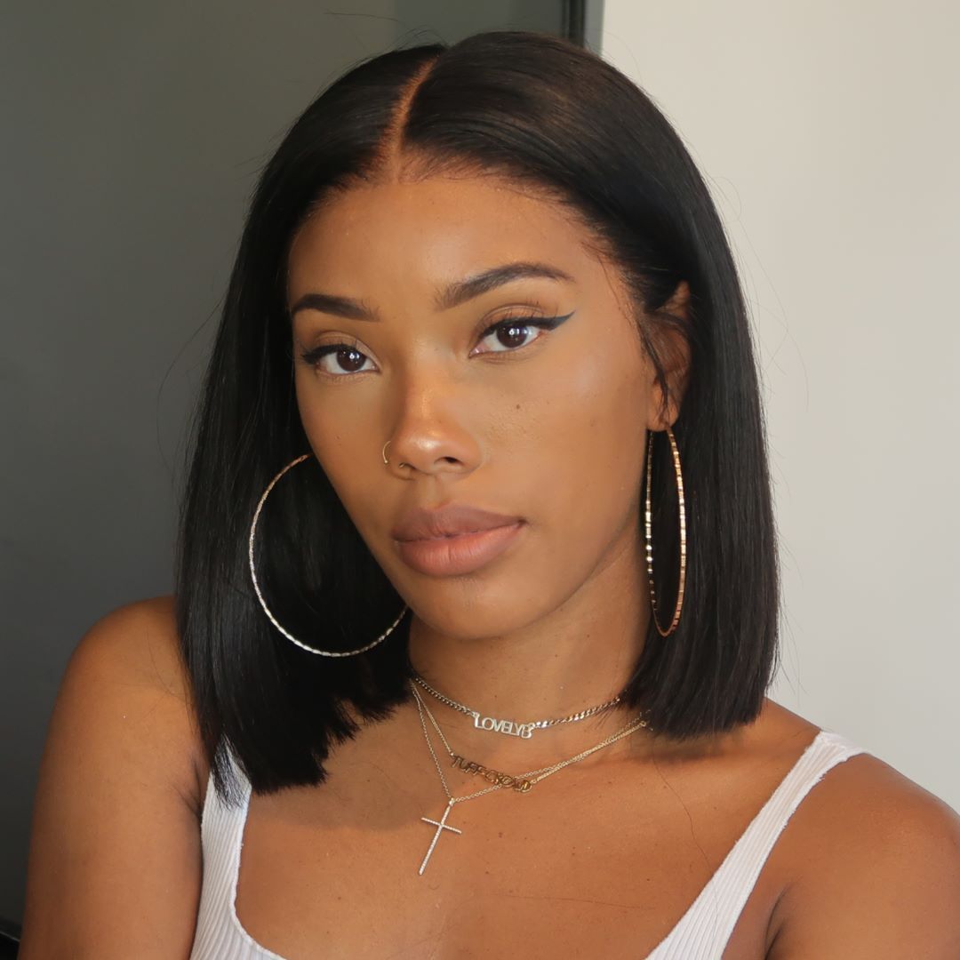 Uniqueen 2019 Summer New Hairstyle Lace Front Wigs | Short Straight 016
