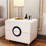 Bedside Table Simple Modern Paint Locker Solid Wood Color Pastoral Storage Cabinet