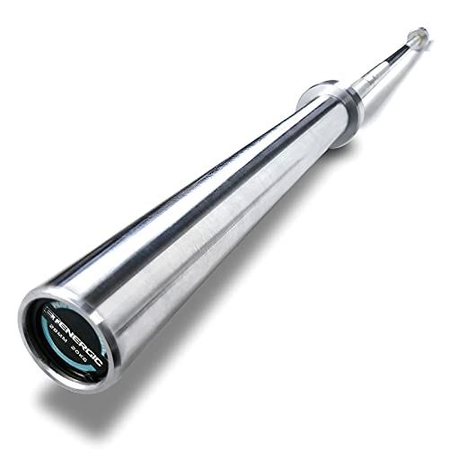 E.T.ENERGIC 7ft Olympic Barbell Bar with Hard Chrome Sleeves for 2��� Olympic Plates 1500-lbs Capacity