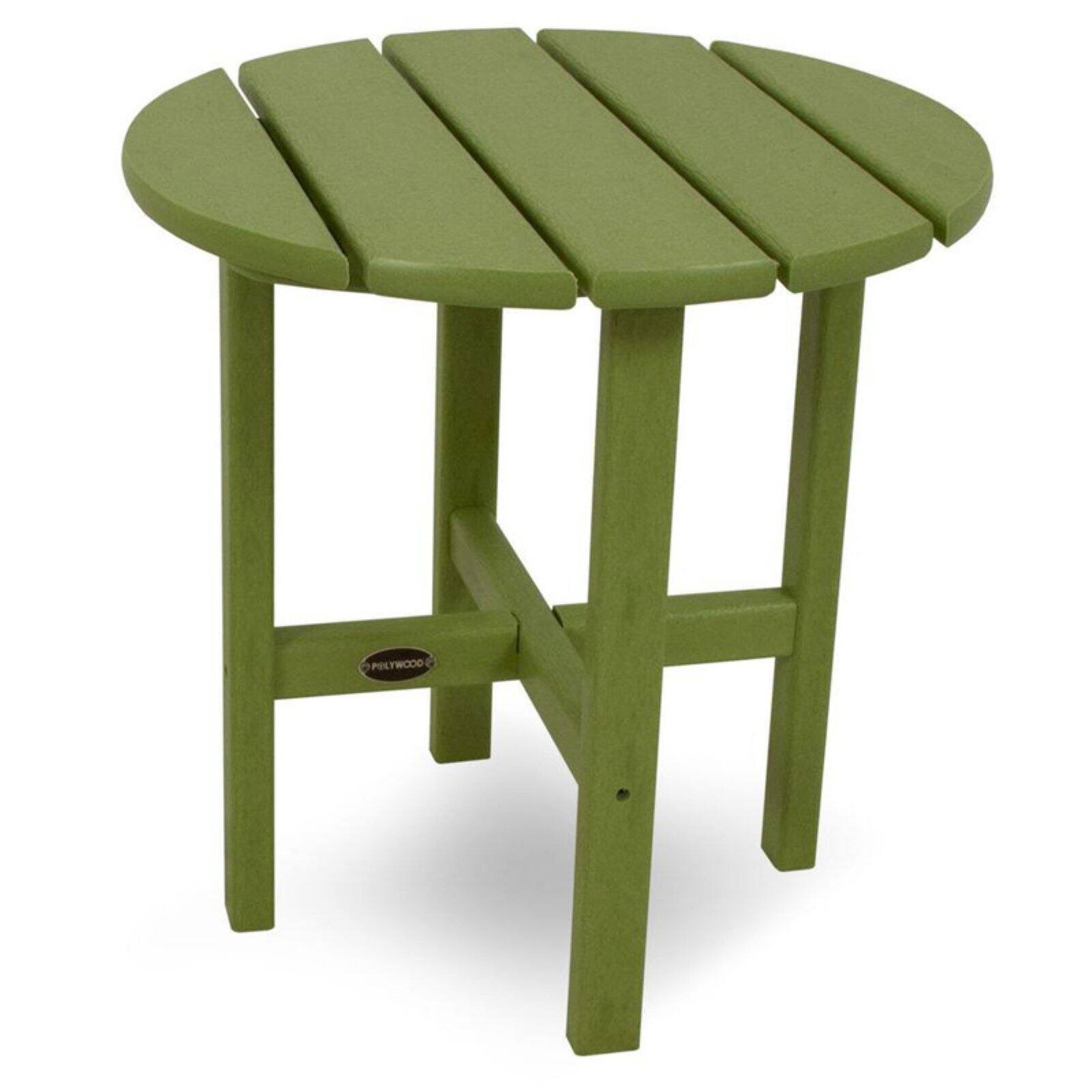 POLYWOOD 18x22 Round Side Table - Lime