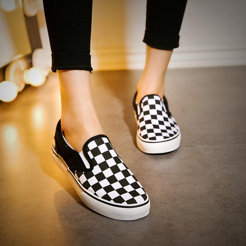 Casual Canvas Flat Heel All Season Loafers