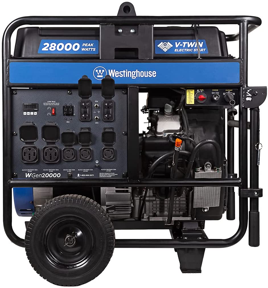 Westinghouse outdoor power equipment WGen20000 portable generator 20000 rated power