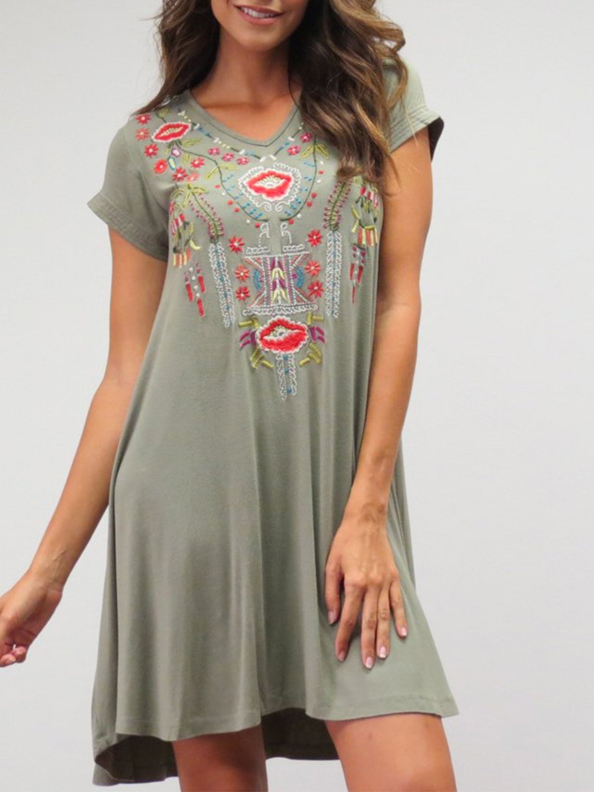 Short Sleeve Sweet Dresses