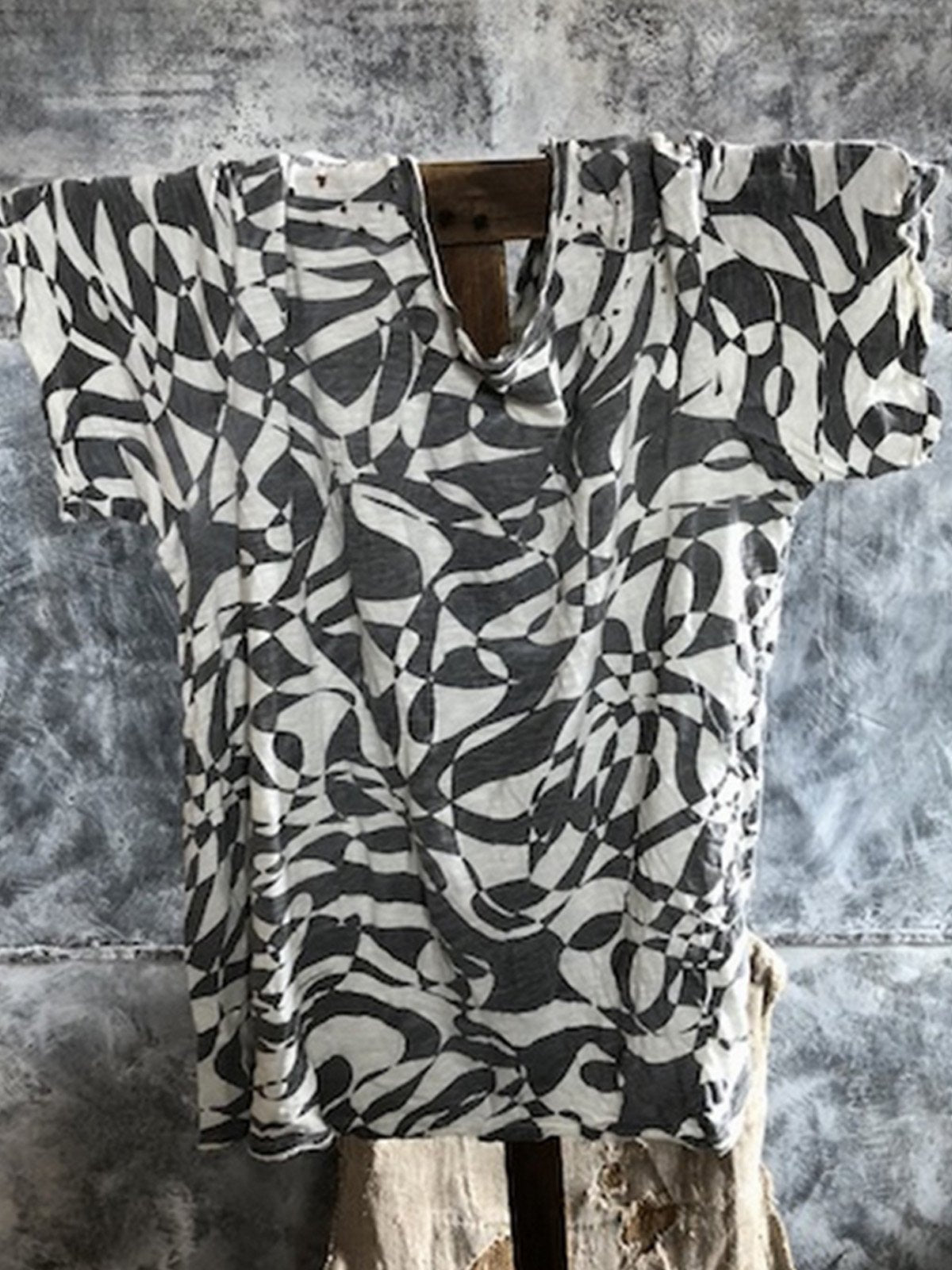 Women Casual Printed Tops Tunic T Shirt Tee