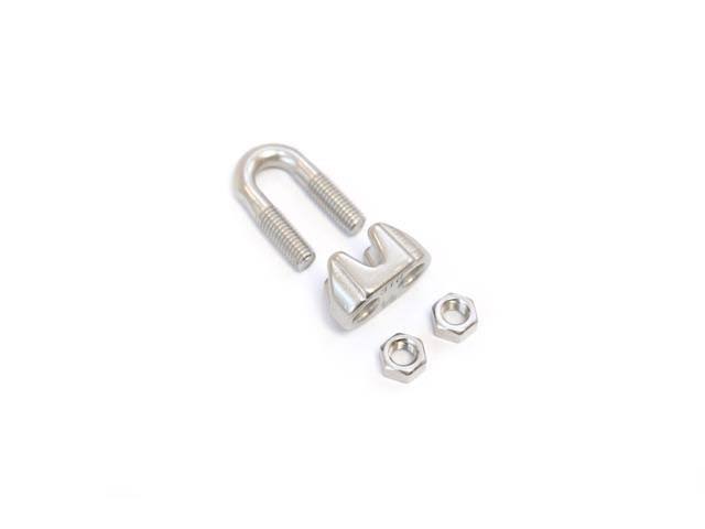 Red Hound Auto 100 - Stainless Steel Wire Rope Cable Clips 1/8 Inches - 3mm Premium