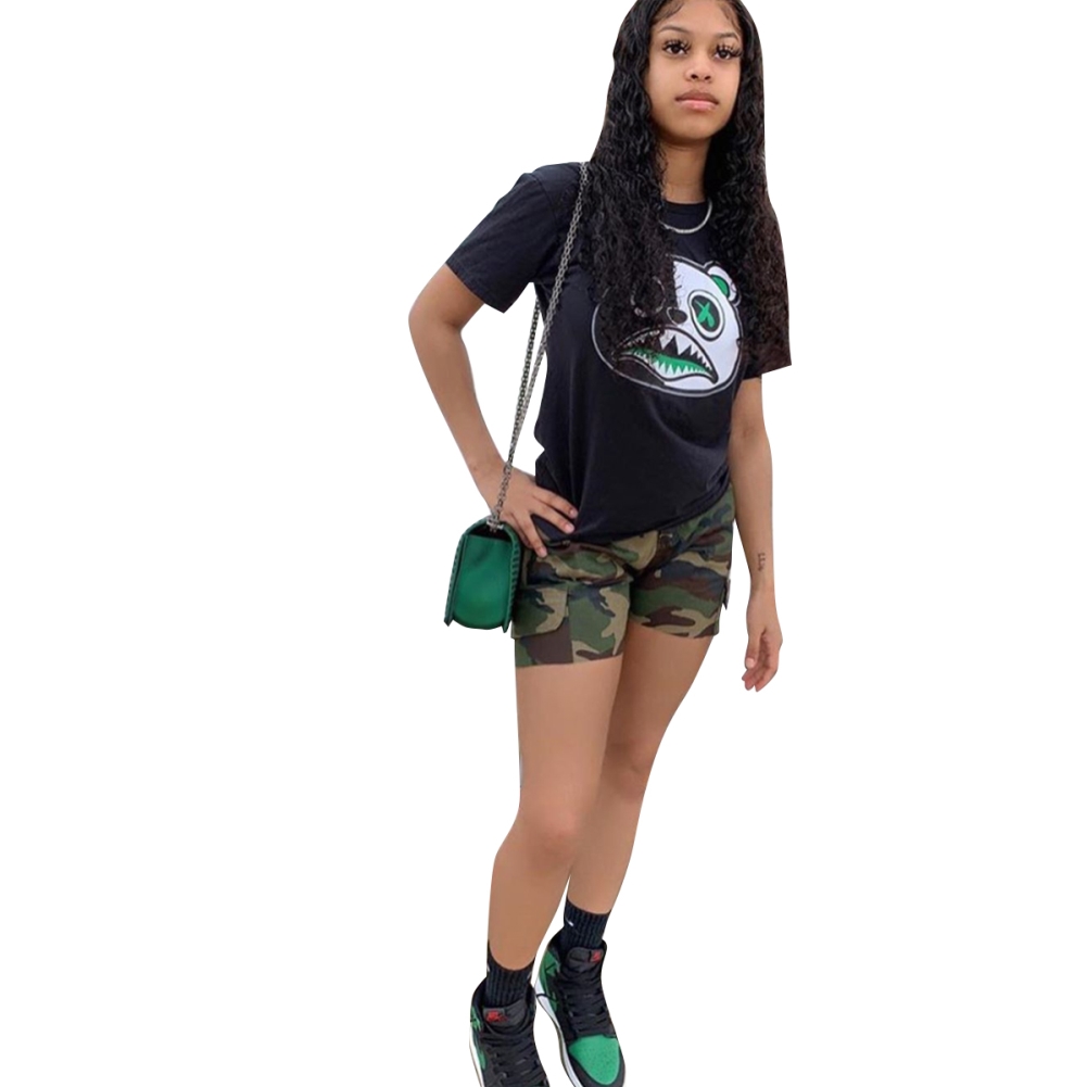 Summer Print O-Neck Shirt