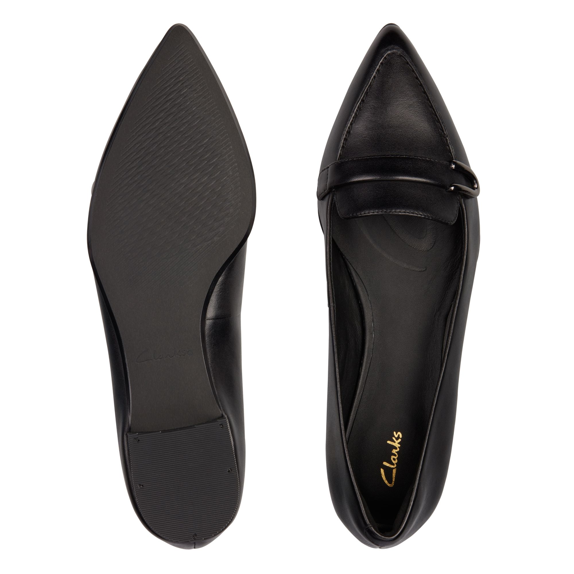 Women  Laina 15 Buckle Black Leather