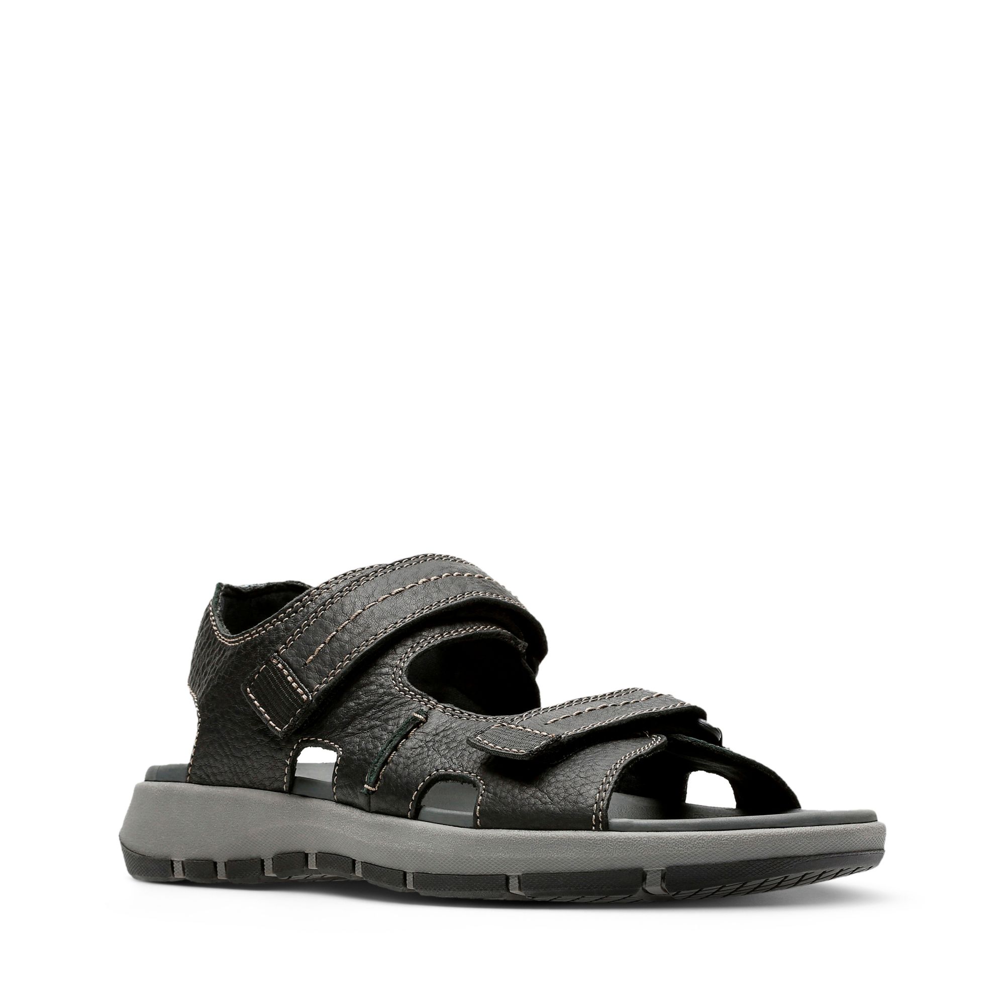 Men Sandals Brixby Shore Black Leather