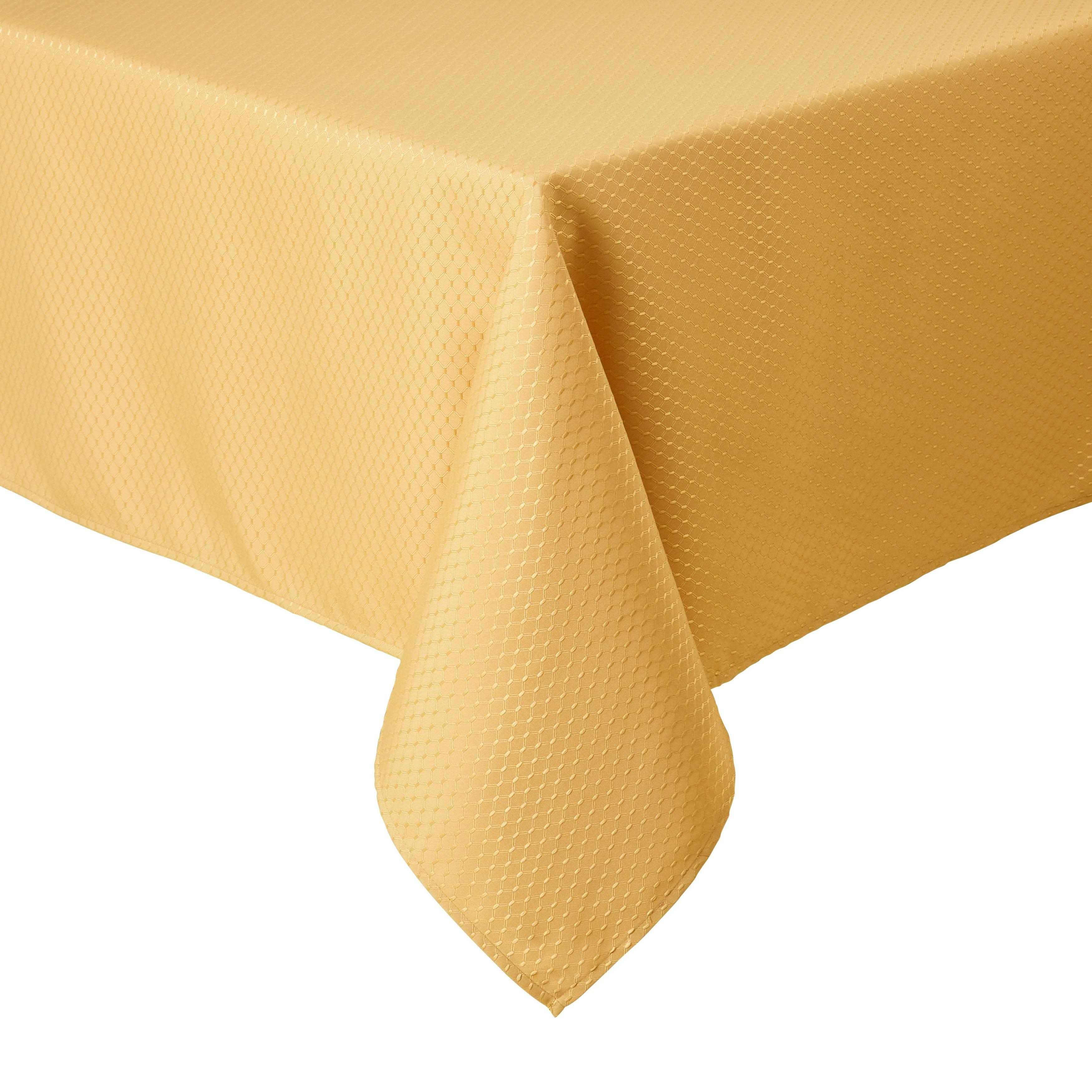Town Country Living McKenna Tablecloth, 60x22x 144x22 - Dijon