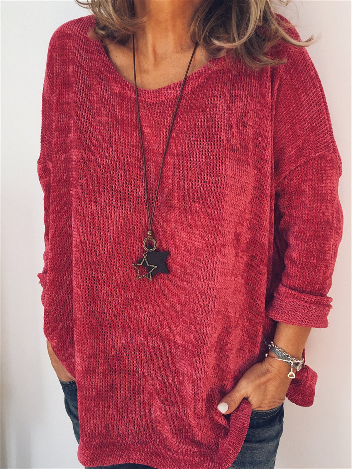 Plus size Knitted Sweater