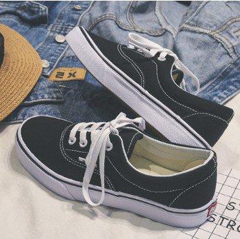 Women Flat Heel Lace-up Canvas Athletic Spring/Fall Flats