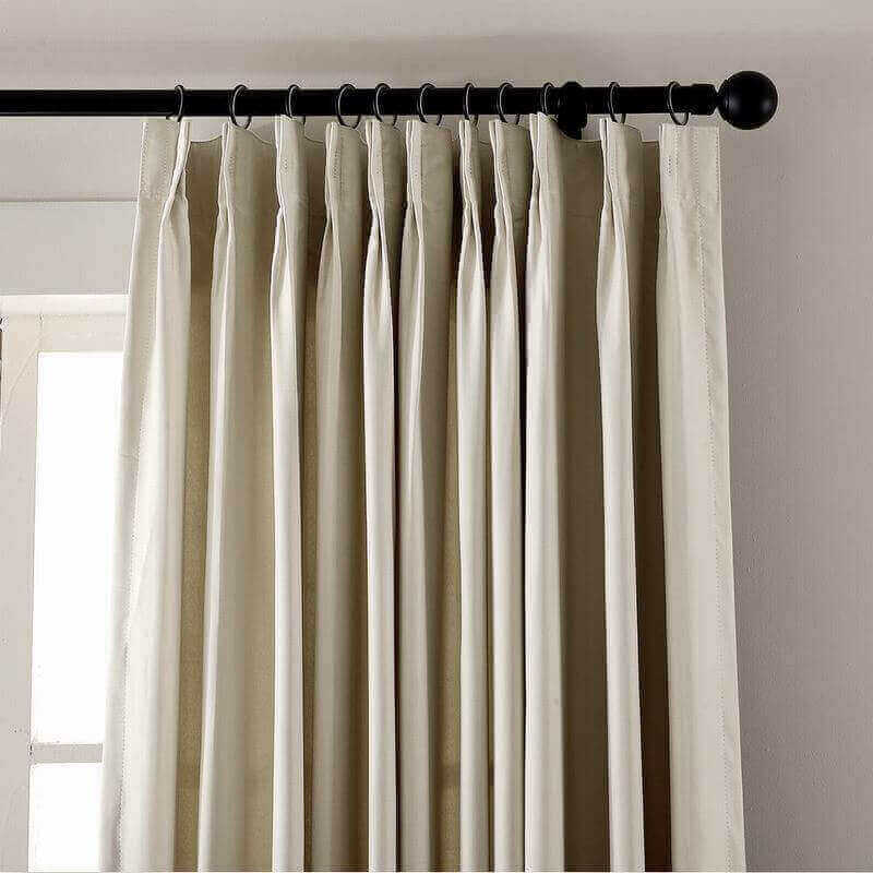 CUSTOM EDOARDO Beige Indoor Blackout Curtain