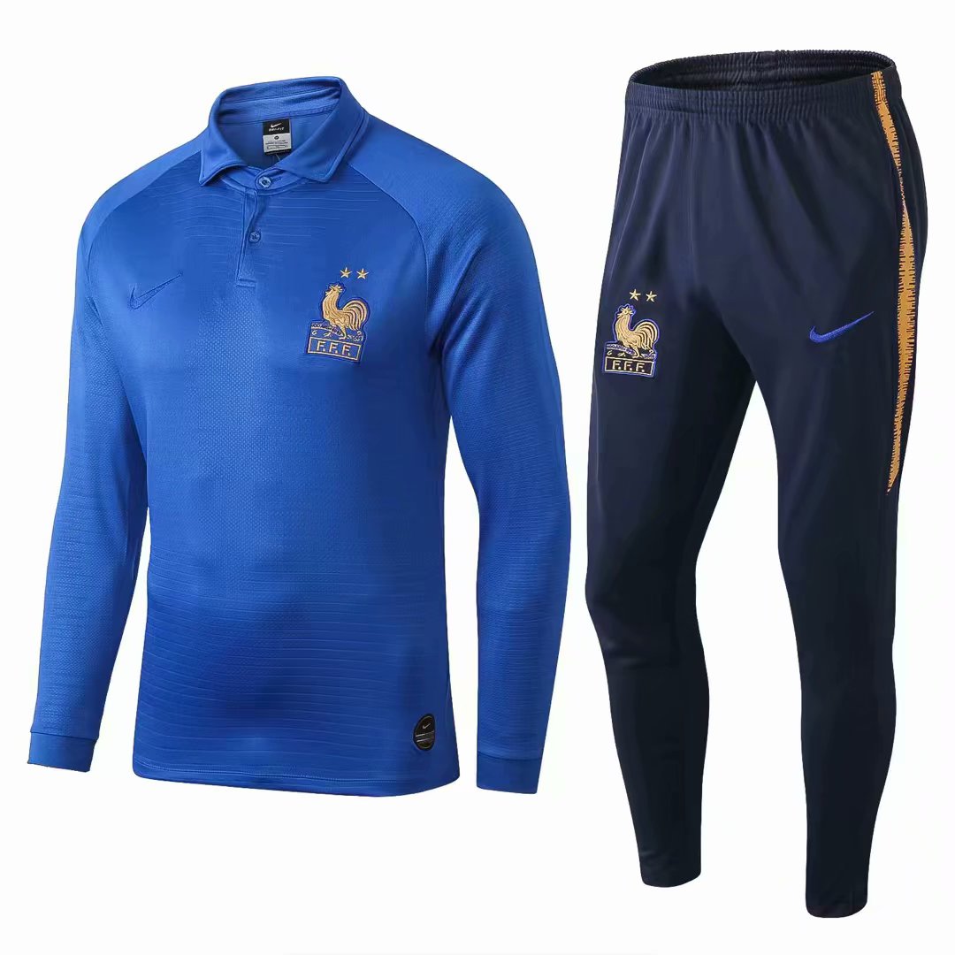 2019 France Centenary Special-Edition Blue Training Suit