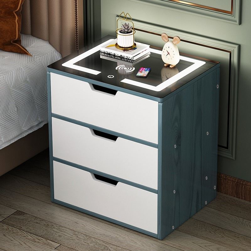 Smart Net Red Bedside Table Small Multi-function Simple Modern