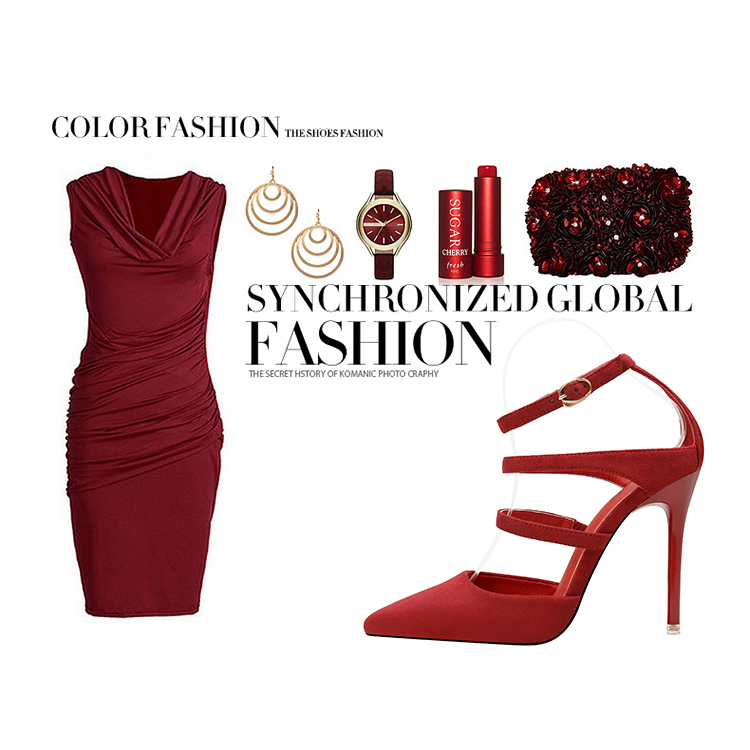 Asmxing 11CM Sweet Shallow Pointed Dress Party Elegant Sandals