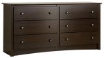 Prepac Fremont Dresser with 6-Drawer