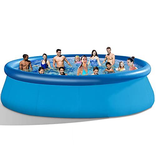 Kids & Adults 12ft x 30in Above Ground Inflatable Swimming Pools for Backyard