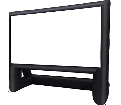 16�� Inflatable Outdoor Projector Movie Screen with Rope, Blower & Tent Stakes