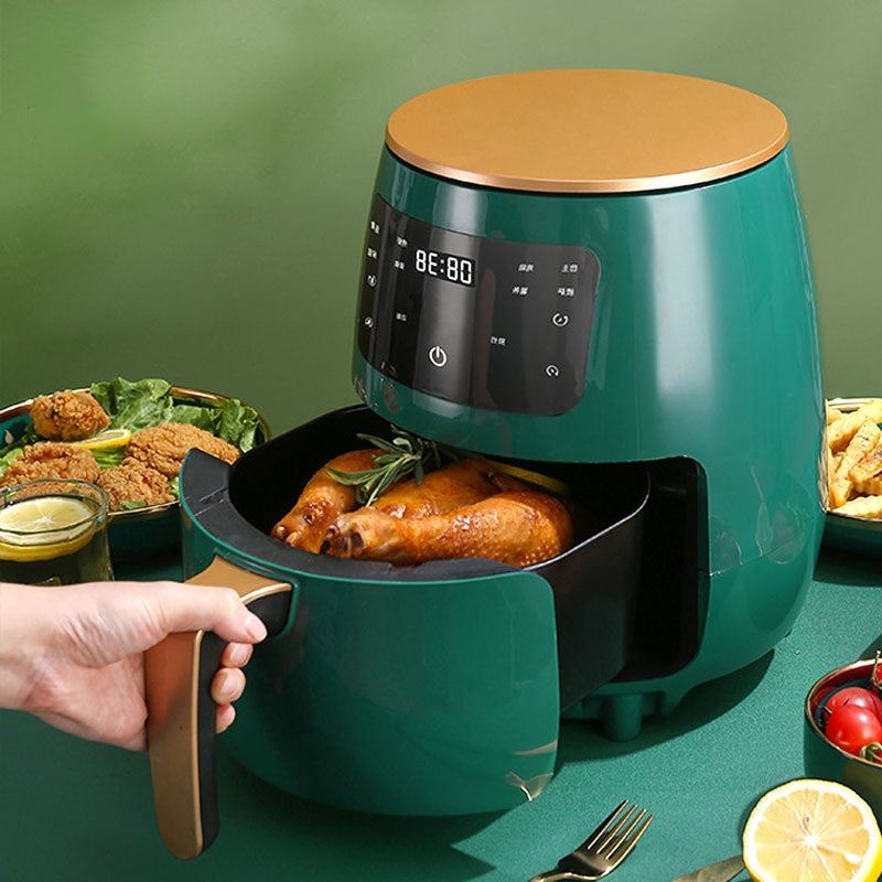 Oil Free Air Fryer Oven 4.5L 1400w Smart Electric Frying Pan 360�� Baking LED Touchscreen