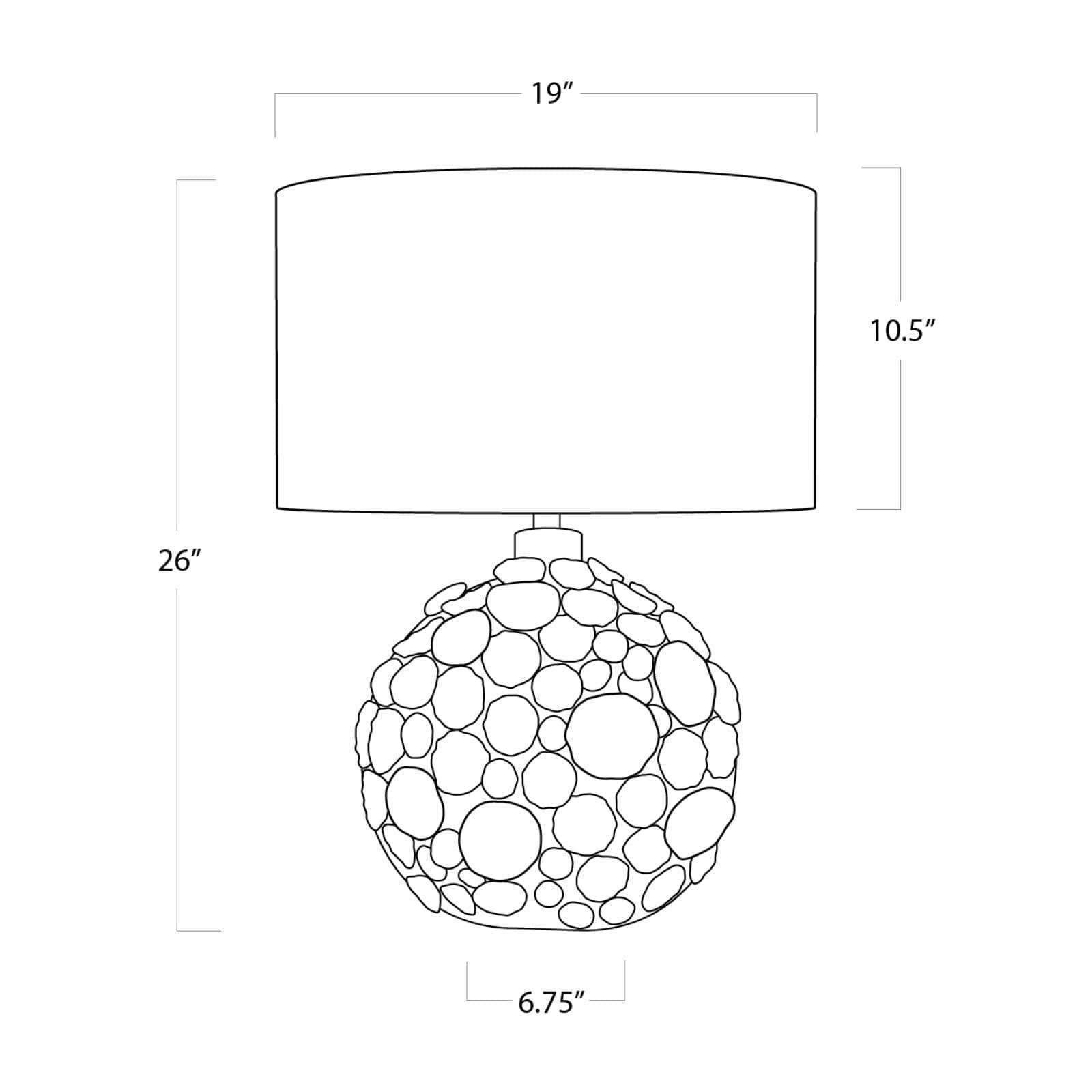 Regina Andrew Lucia Ceramic Table Lamp, White