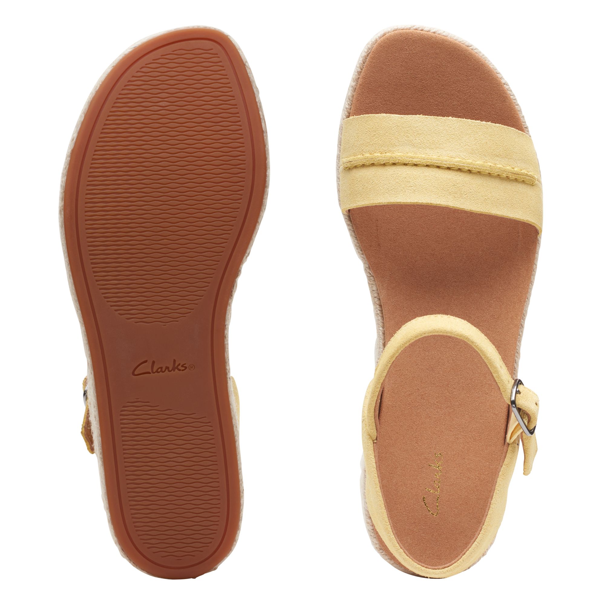 Women Sandals Kimmei Stitch Yellow Suede