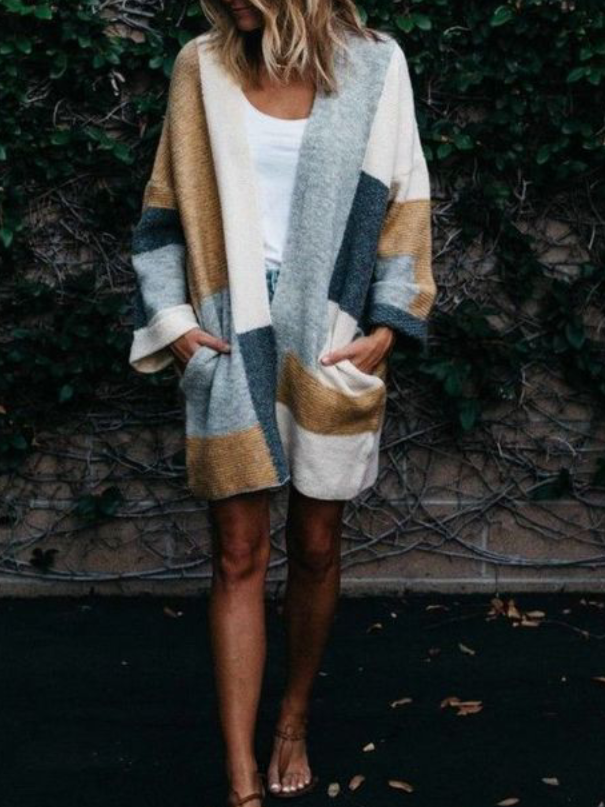 Paneled Long Sleeve Outerwear