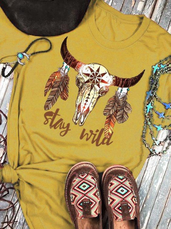 Yellow Shift Cotton Vintage Short Sleeve Shirts & Tops