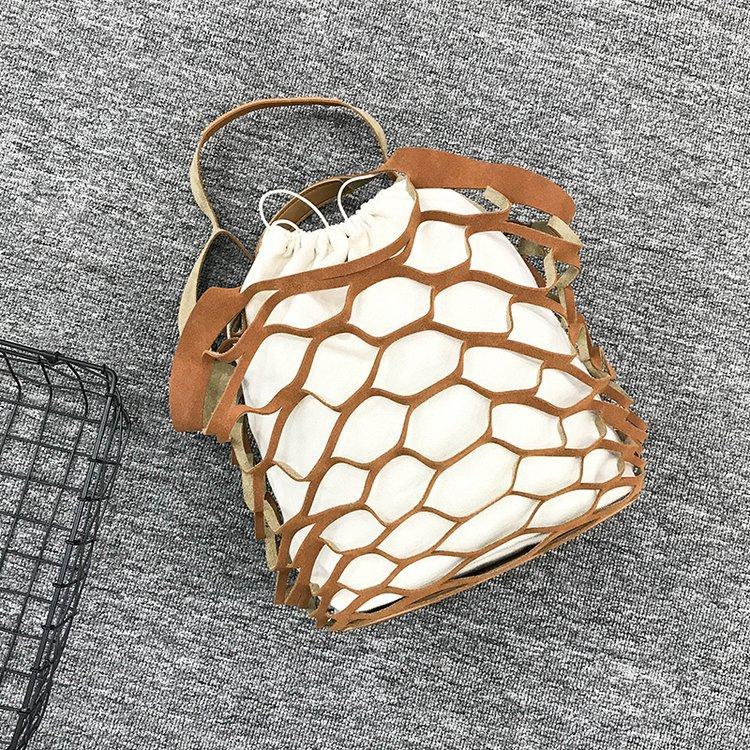 Women Fishing Net Hollow Shoulder Bag