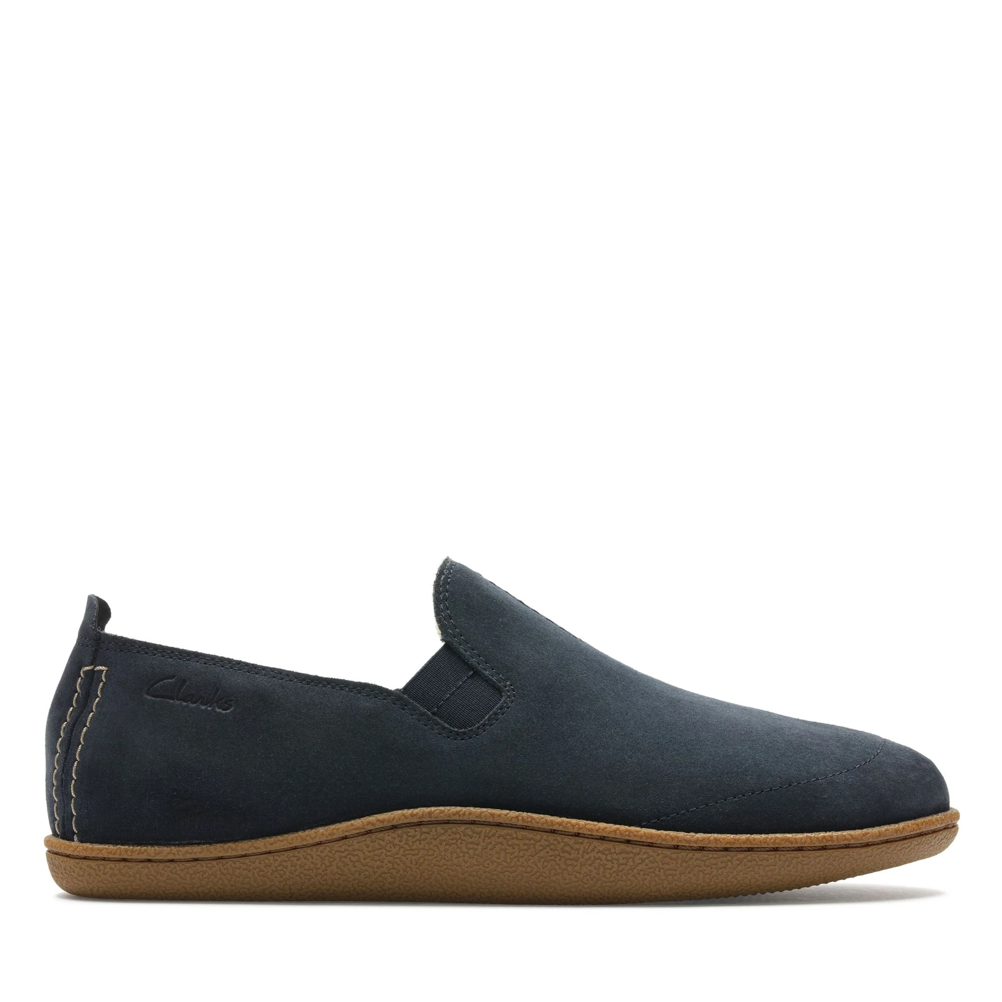 Men home-mocc-navy-suede