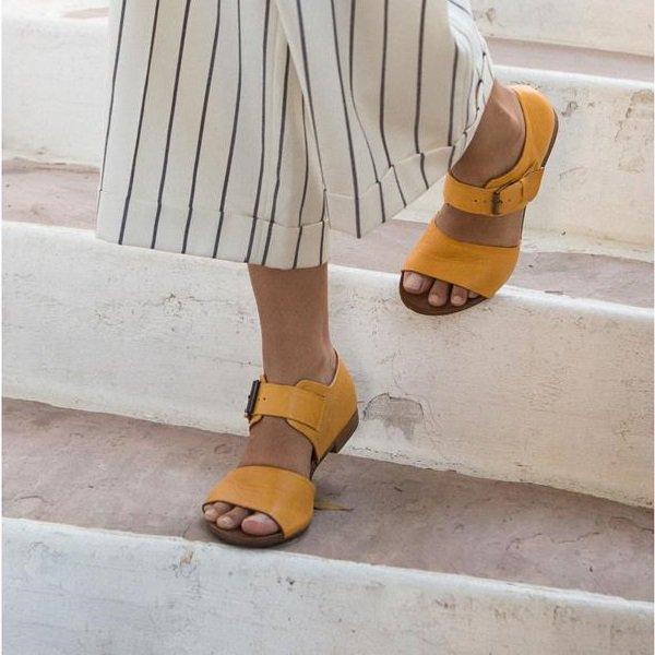 Women's Casual Low Heel Summer Sandal Shoes