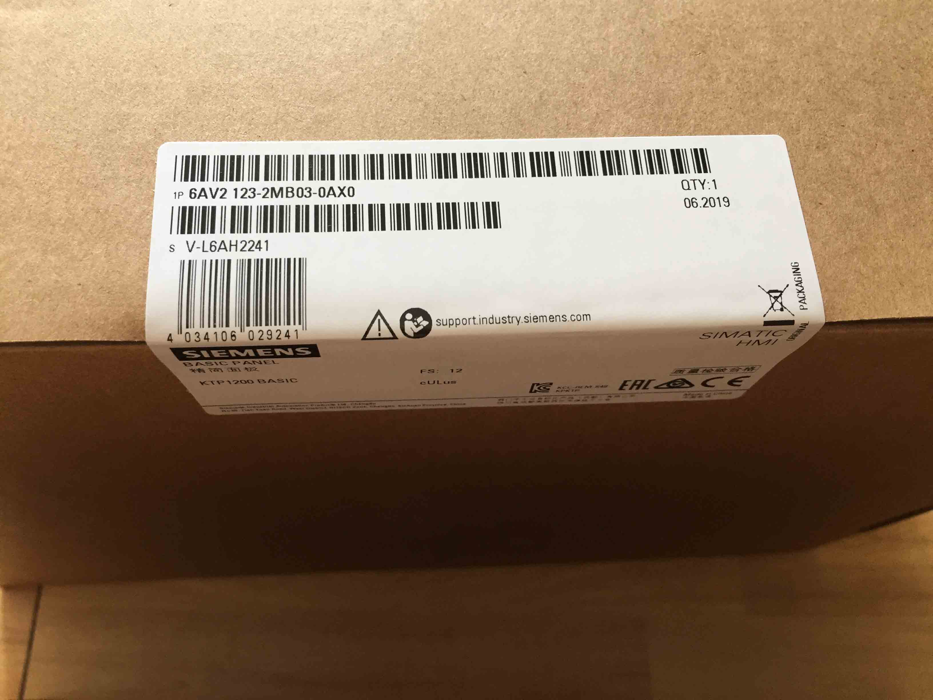 6AV2123-2MB03-0AX0 SIEMENS original new factory sealed