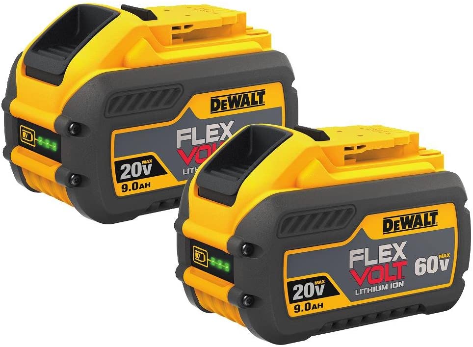 DEWALT FLEXVOLT 20V/60V MAX Batteries, 9.0-Ah, 2-Pack