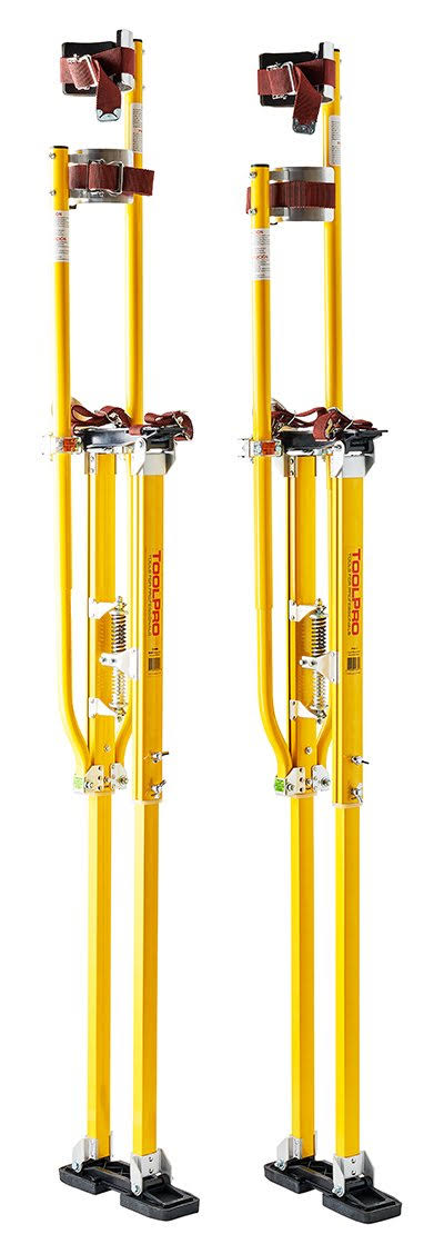 Toolpro 48 in. to 64 in. Magnesium Adjustable Drywall Stilts