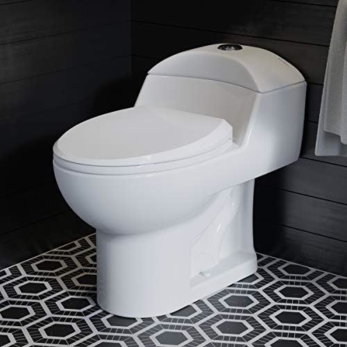 Forever SM-1T803 Chateau One Piece Toilet, Glossy White
