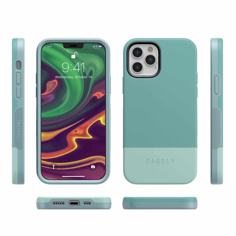 The Bold Collection - Teal Color Block on Aqua Mint