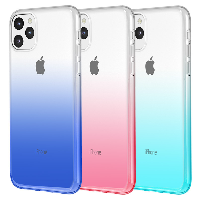 薄款苹果iphone 11手机壳iphone 11 pro适用max渐变色手机壳新款