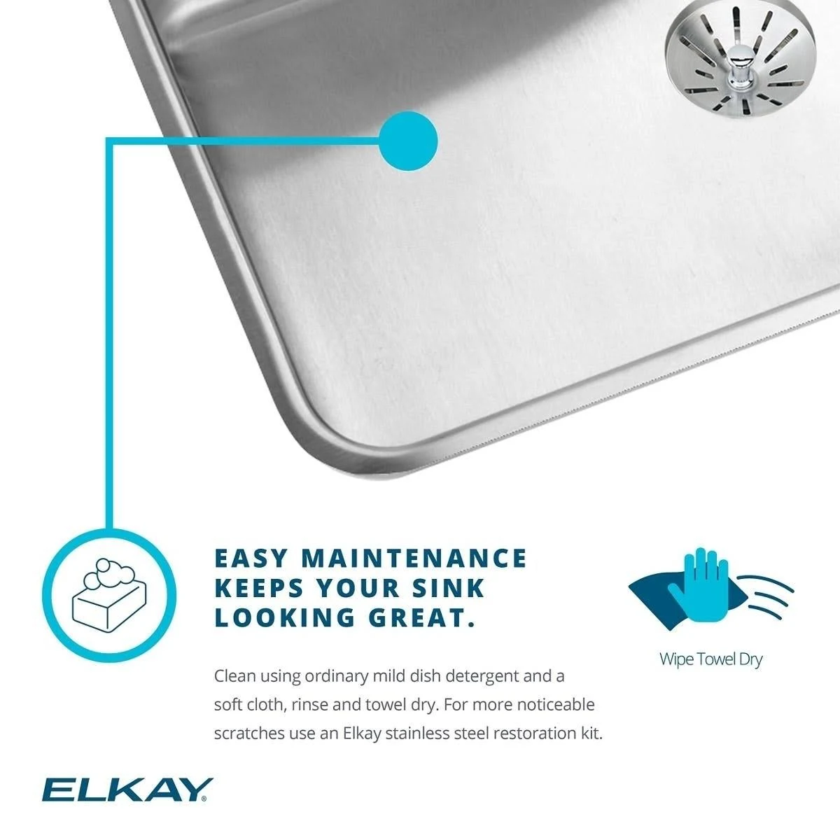 Elkay DRKAD252255FR4 Classroom Sink Stainless Steel