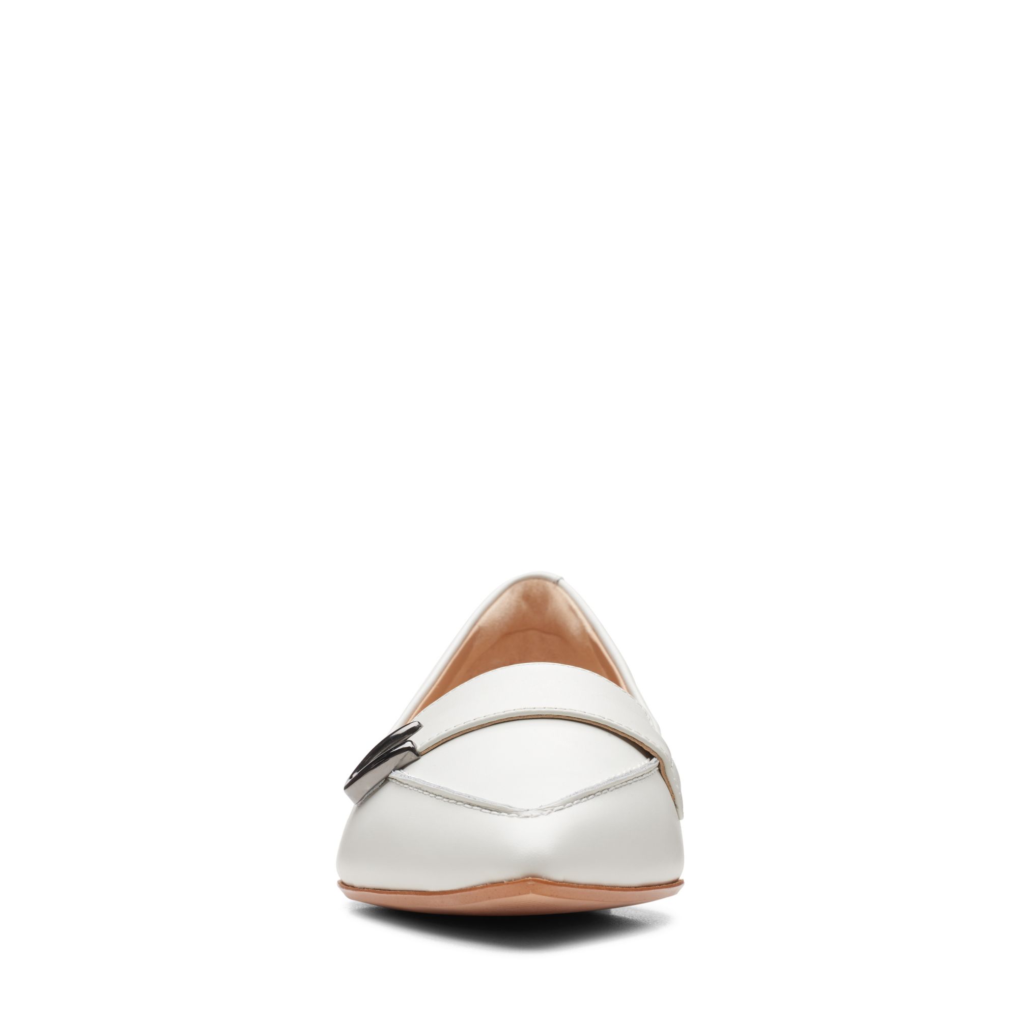 Women Laina 15 Buckle White Leather