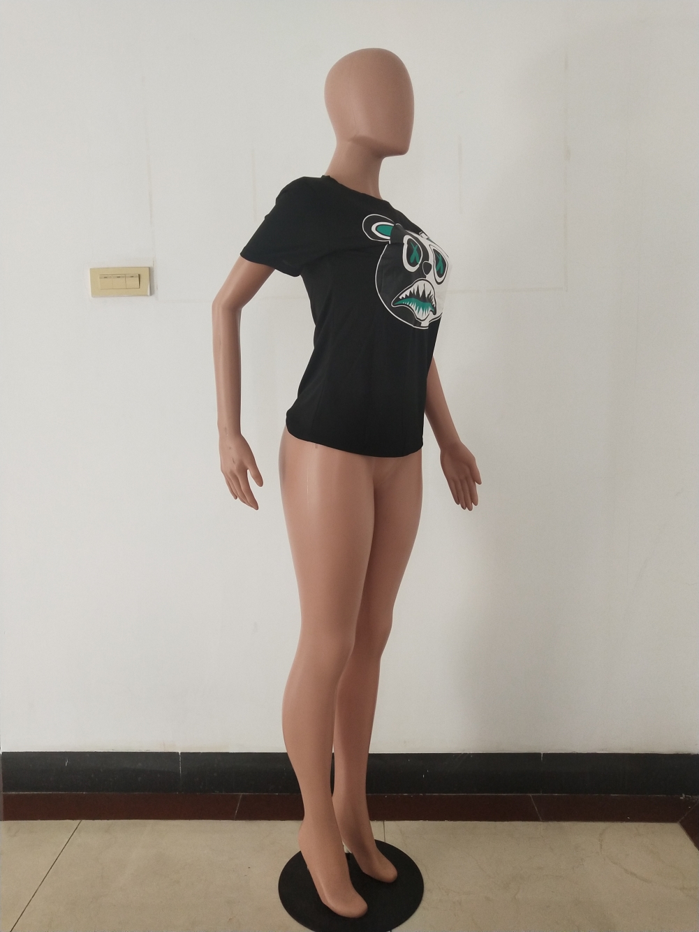 Summer Print O-Neck Shirt