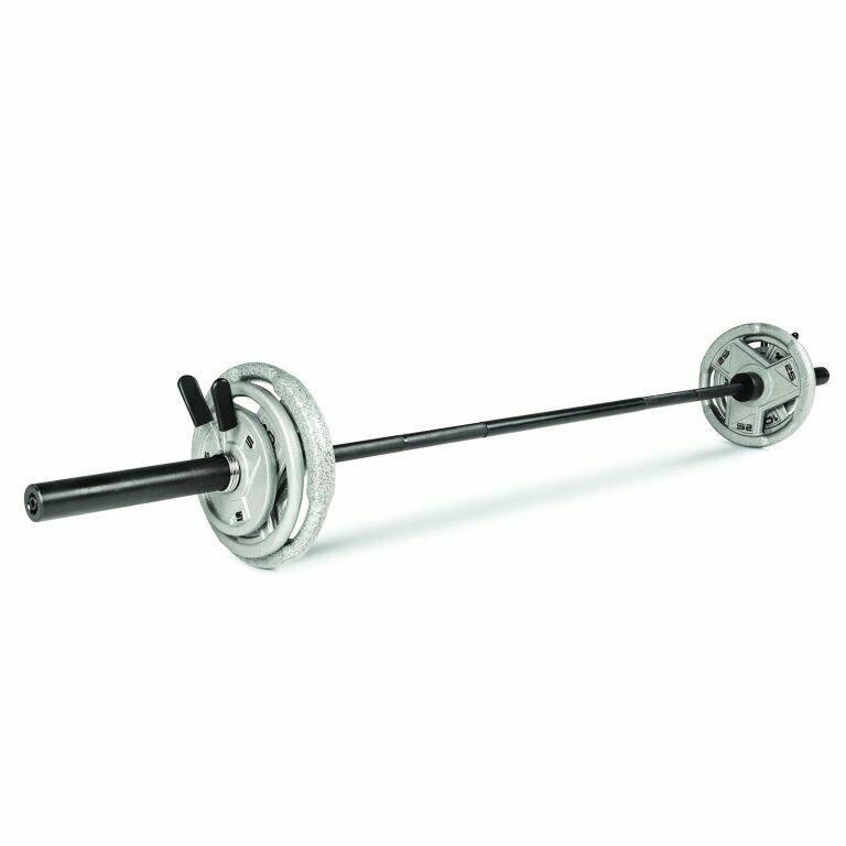110 Lb Olympic Weight Set : 3-Piece Barbell, Plates Pair of 25 lb 10 lb 5 lb