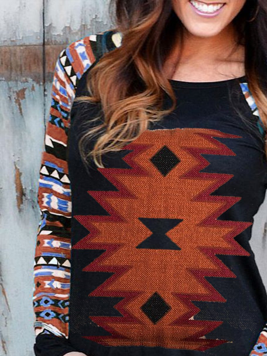 Geometric Casual Shirts & Tops