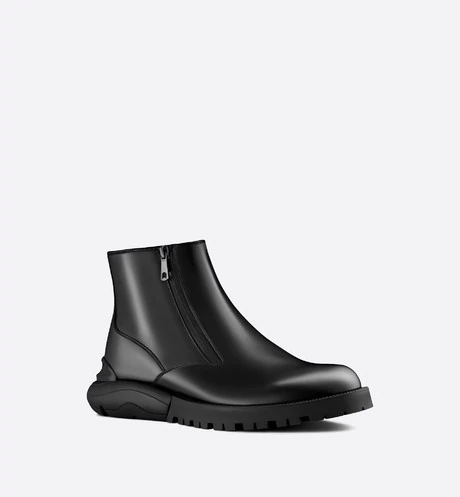 Ankle Boot Black Polished Calfskin