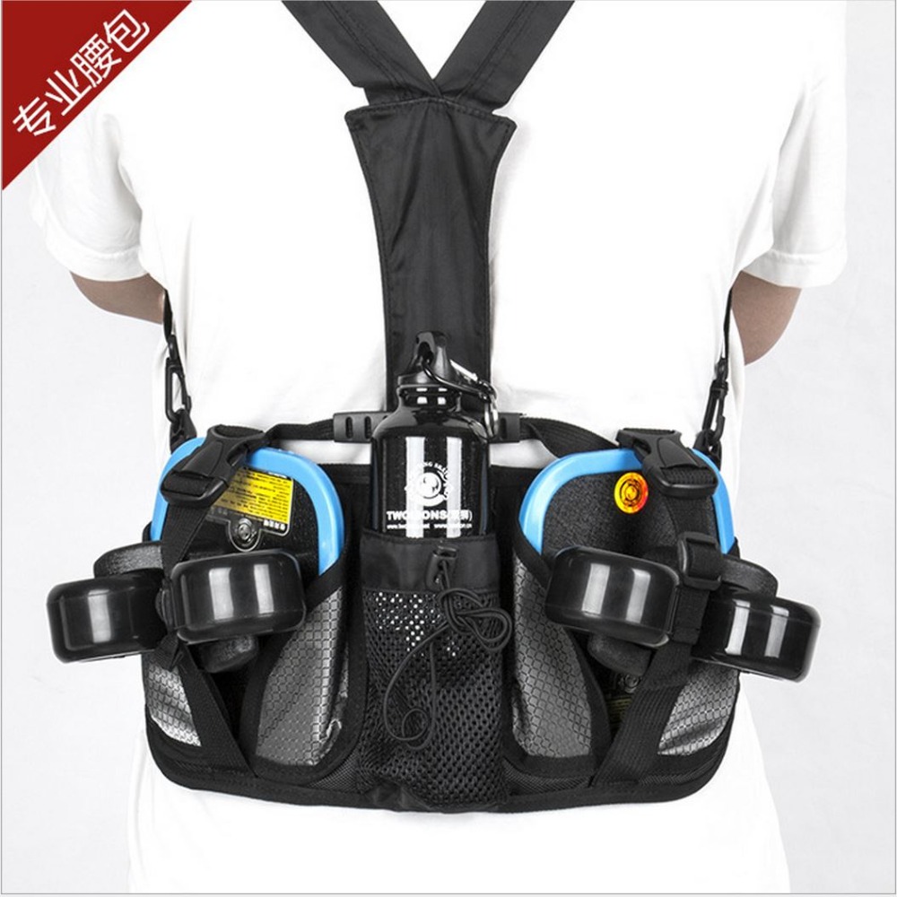 TwoLions Professional Free line Skate Waist Pocket Polyester Drift Board Waist Bag/HandBag Outdoor sport waist purse Waist Pack